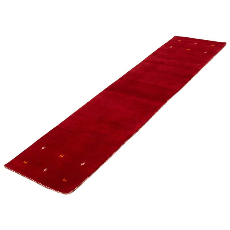 Kashkuli Gabbeh Red Rug 2'8" x 11'4" - 2'8 x 11'4