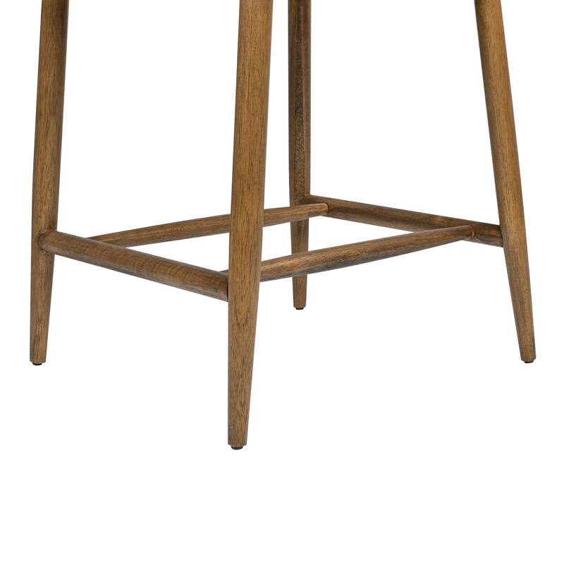 Modern Upholstered Counter Stool with Wood Frame