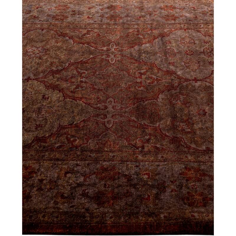 Overdyed One-of-a-Kind Hand-Knotted Area Rug - Brown - 4' 1" x 5' 11"
