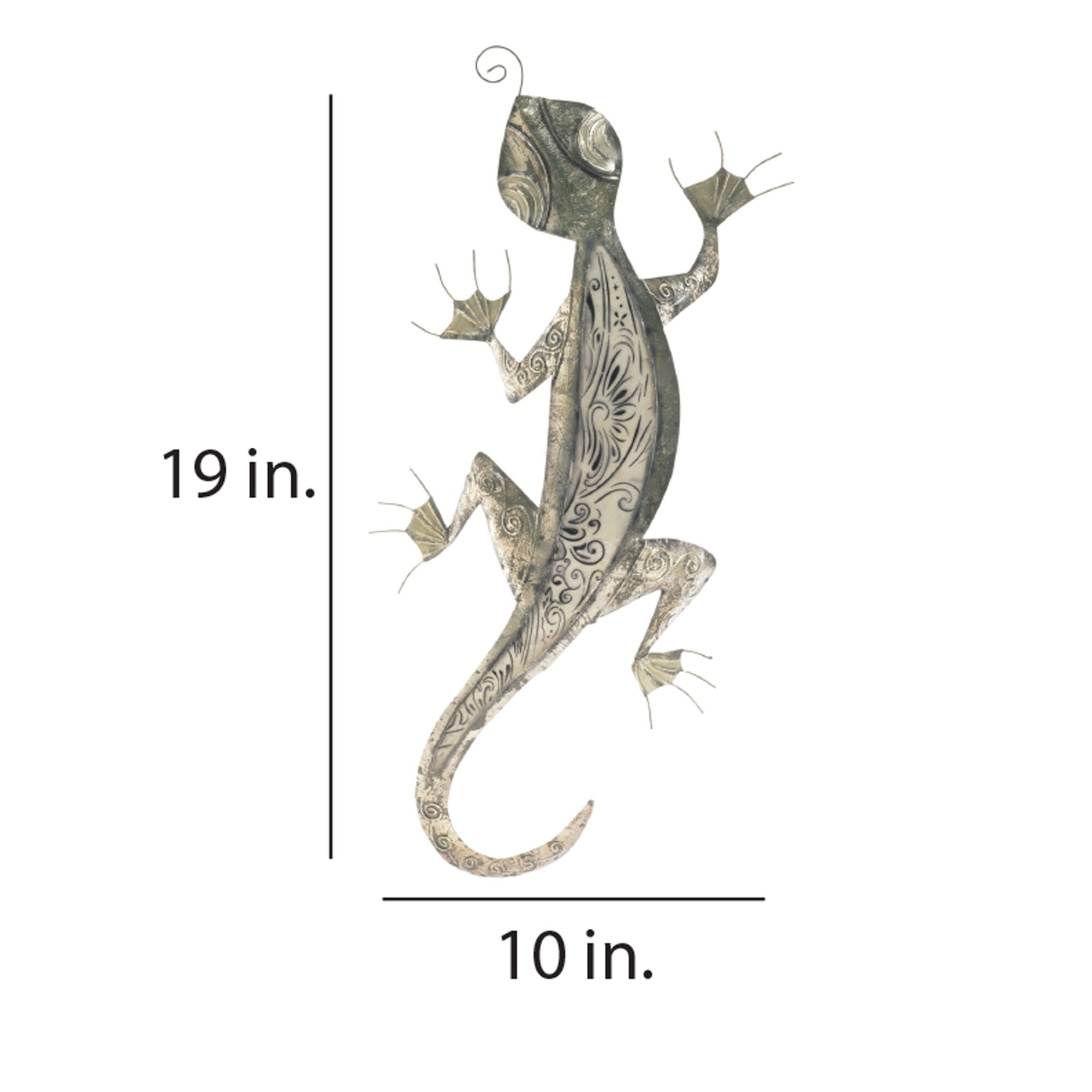 Shop Handmade Gecko Wall Art Gray On Sale Overstock 8434236