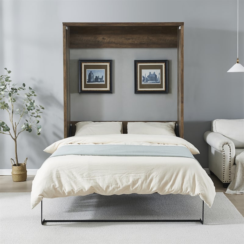 Murphy Wall Bed Cabinet Space-Saving Bed by Harper&Bright Designs