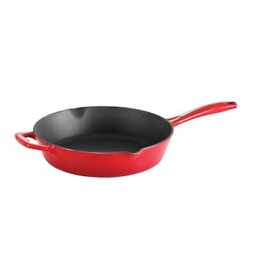 Tramontina 10 in Enameled Cast-Iron Series 1000 Skillet - Gradated Red