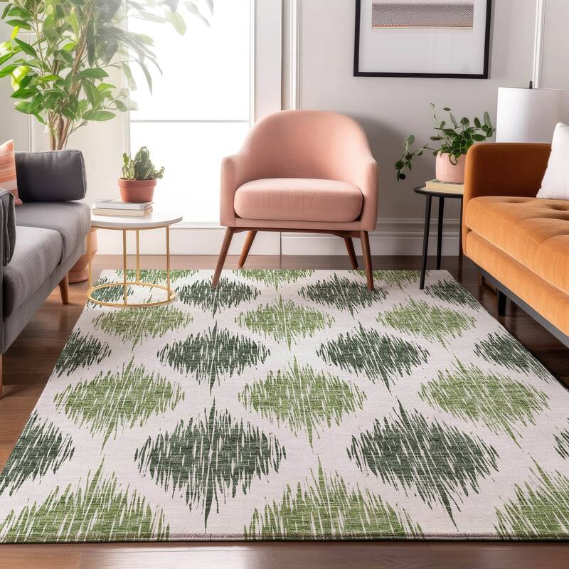 Premium Washable Super Soft Mayfield Rug - Fern - 5' x 7' 6"