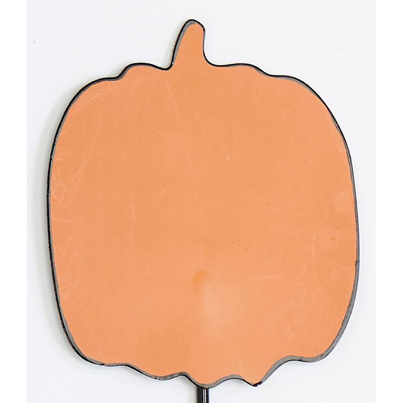 14" Iron Fall Orange Pumpkin to Personalize Figure Pick, Set of 3 - 14
