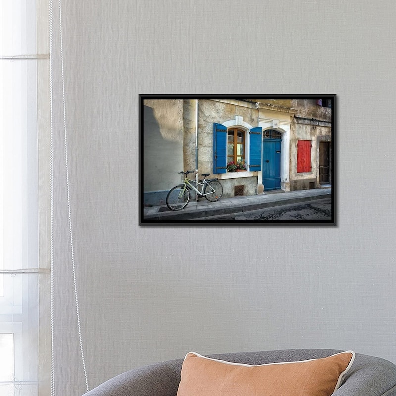 iCanvas "Arles Bicycle" by Marco Carmassi Framed Canvas Print