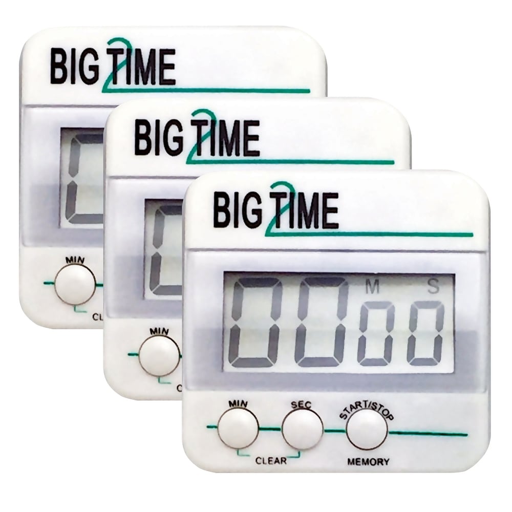 Digital Timer, Small Count Down/ UP Clock with Magnetic, Big LCD Display  Pink - Bed Bath & Beyond - 36885897