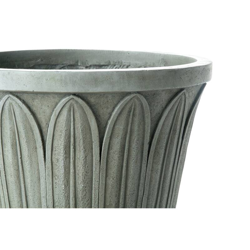 Fiberstone Longleaf Urn with drain hole and plug