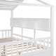 preview thumbnail 12 of 14, Wooden Full Size House Bed with 2 Drawers,Kids Bed with Storage Shelf