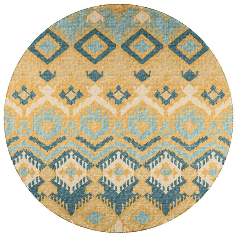 Indoor/ Outdoor Addison Yuma Southwest Ikat Washable Area Rug