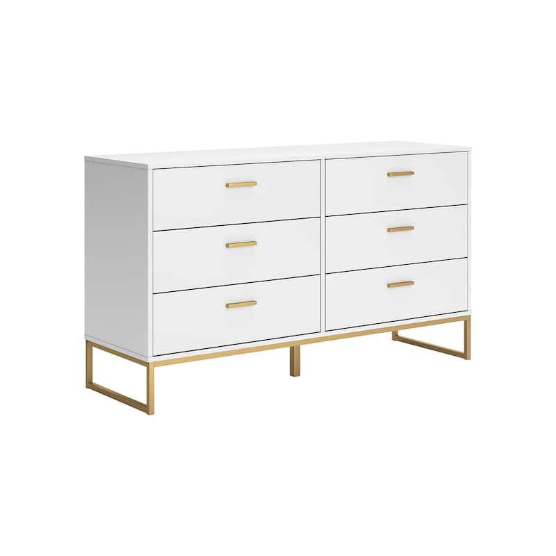 Signature Design by Ashley Socalle White/Gold Dresser