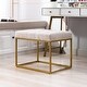 preview thumbnail 44 of 74, Upholstered Tufted Velvet Ottoman, Modern End of Bed Bench with Golden Metal Frame, Entryway Footrest Stool
