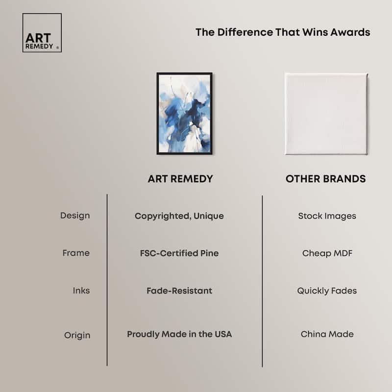 Fleur Bleue I Canvas by Art Remedy