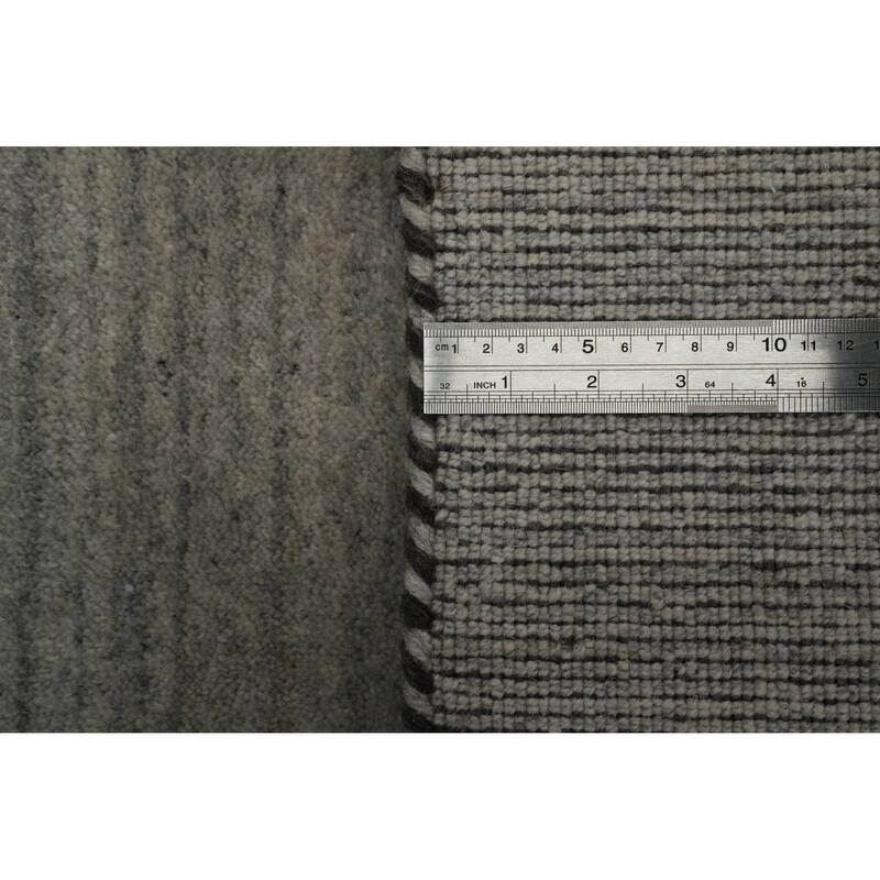 Hand Knotted Oriental 100% Wool Carpet Tribal Animal Pictorial Greys & Charcoal Gabbeh Area Rug - 9' 10'' X 8' 1''