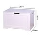 preview thumbnail 9 of 7, Kid's Toy Chest with 2 Safety Hinge, Wooden Storage Box, Organizer, Bench