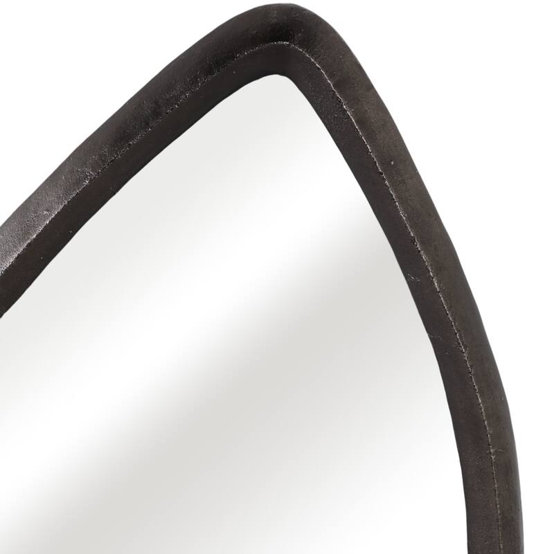 Metal Aluminum Wall Mirror Sculptural Modern Edge - 35" Bronze - 21.25" x 1" x 34.5"