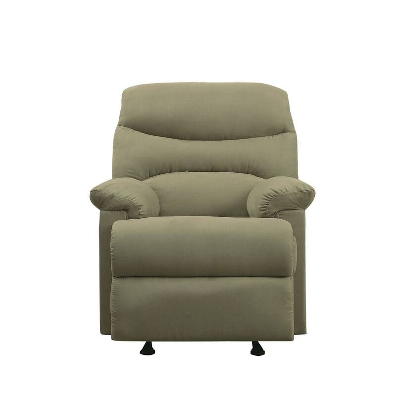 Modern Recliner in Sage Microfiber
