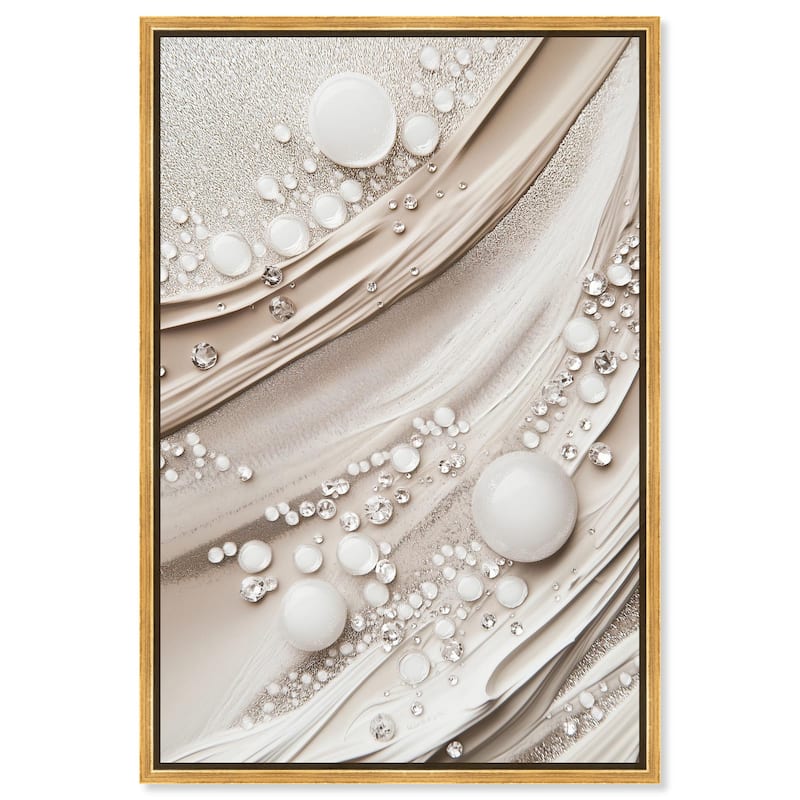 Viscous Veils IV Canvas by Art Remedy - Gold - 16" x 24"