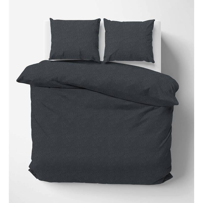 Pointehaven Flannel 180 GSM Brushed Soft Cotton Oversized Solid Duvet Sets