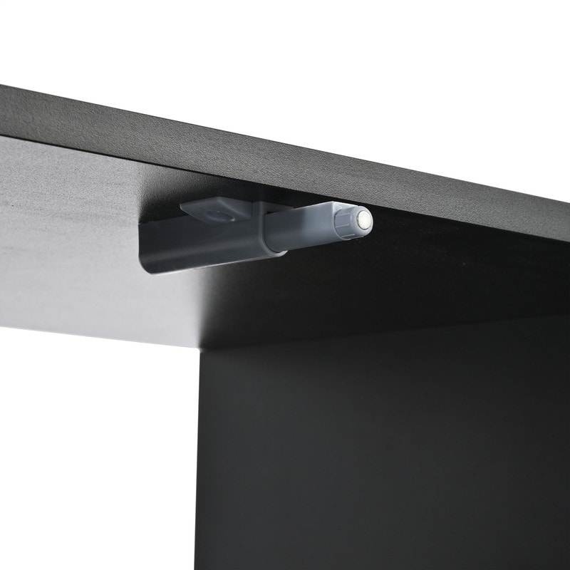 Modern 95" TV Stand with App-Controlled LED Lights and Fluted Glass Doors