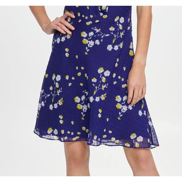 dkny blue floral dress Elena Collection® | Blue Ethereal Tulle Dress main image 1