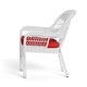 preview thumbnail 33 of 41, Portside Coastal White Outdoor Wicker Dining Set (5-Piece)