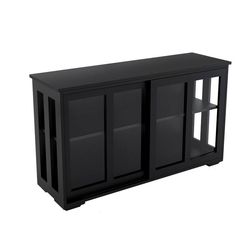 Kitchen Storage Stand Cupboard With Glass Door