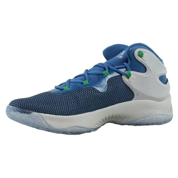 Shop Adidas Mens Explosive Bounce Blue Basketball Shoes Size 11