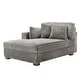 preview thumbnail 19 of 150, 42" W Plush Corduroy Upholstered Chaise Lounge Sleeper for Living