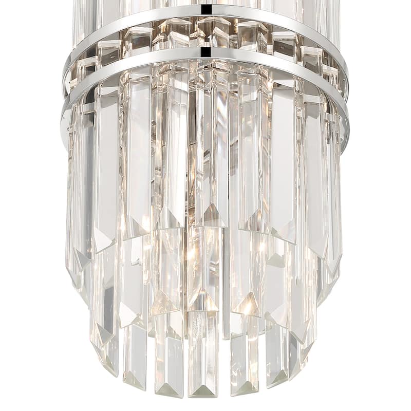 Crystorama Lighting Group HAY-1401 Hayes 8" Wide Crystal Mini Pendant