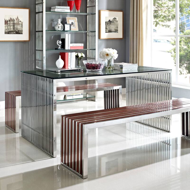 Nove Walnut Large Bench - Walnut