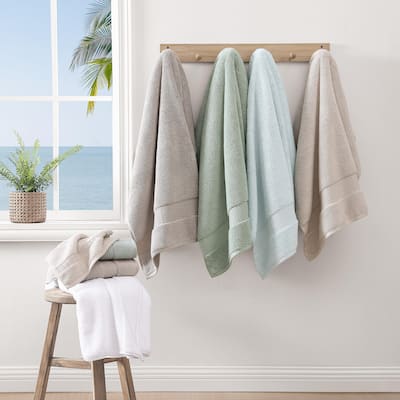 Tommy Bahama Long Branch Solid Cotton 3 Piece Towel Set - 3 Piece