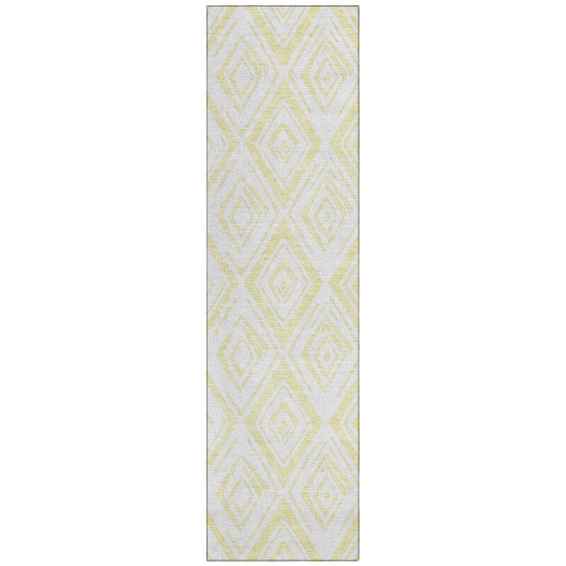 Machine Washable Indoor/ Outdoor Chantille Diamonds Ombre Rug