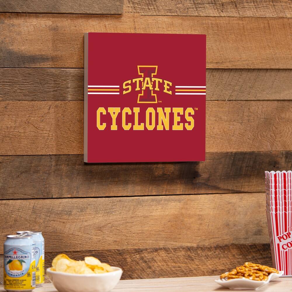 Iowa State University Wooden Door Decor Wall Sign - Multi-Color