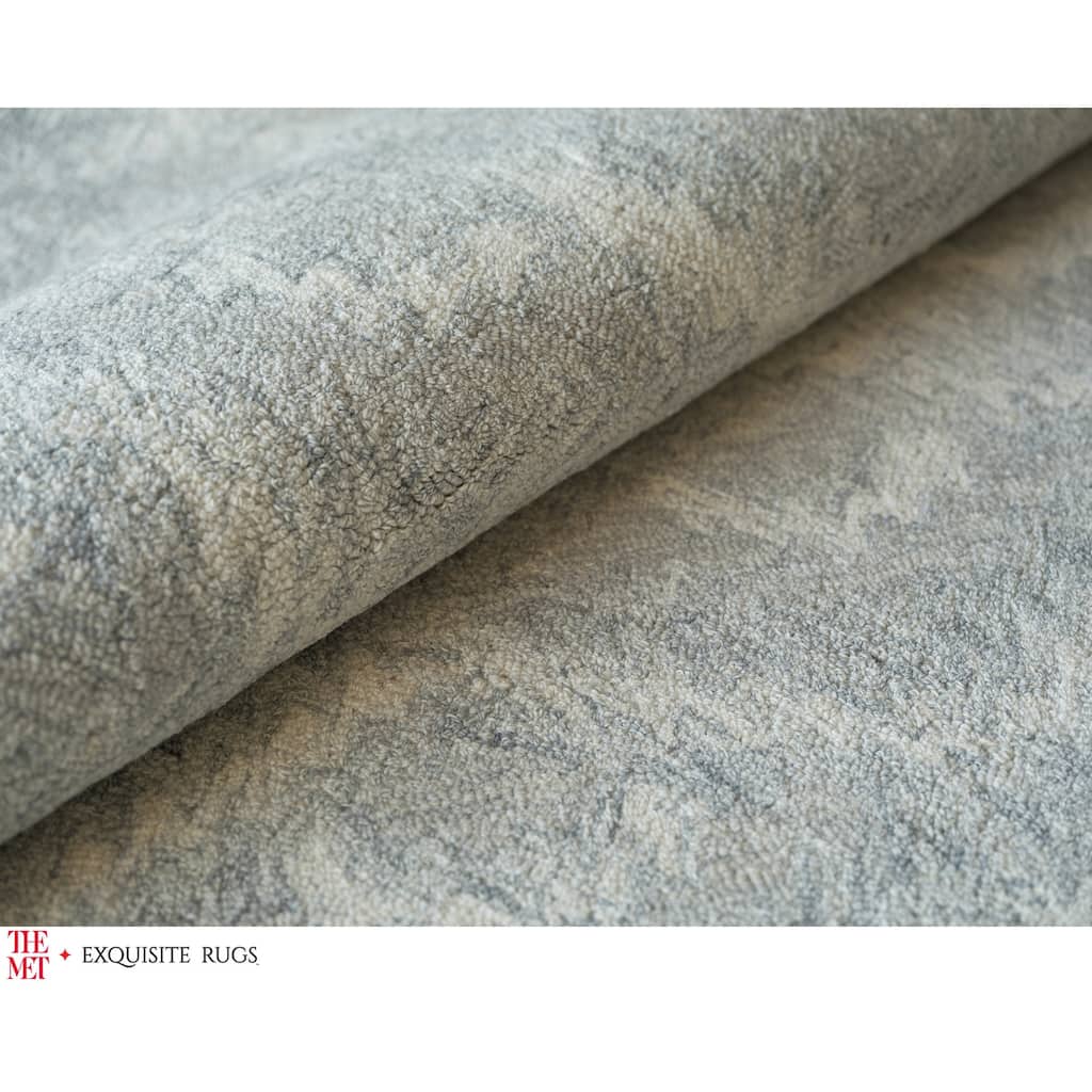 The Met X Exquisite Rugs Bargello Gray Area Rug