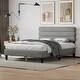 preview thumbnail 3 of 27, Queen Size Platform Bed Frame with Headboard & Wooden Slats Support for Kids Teens Adults No Box Spring, Easy Assembly