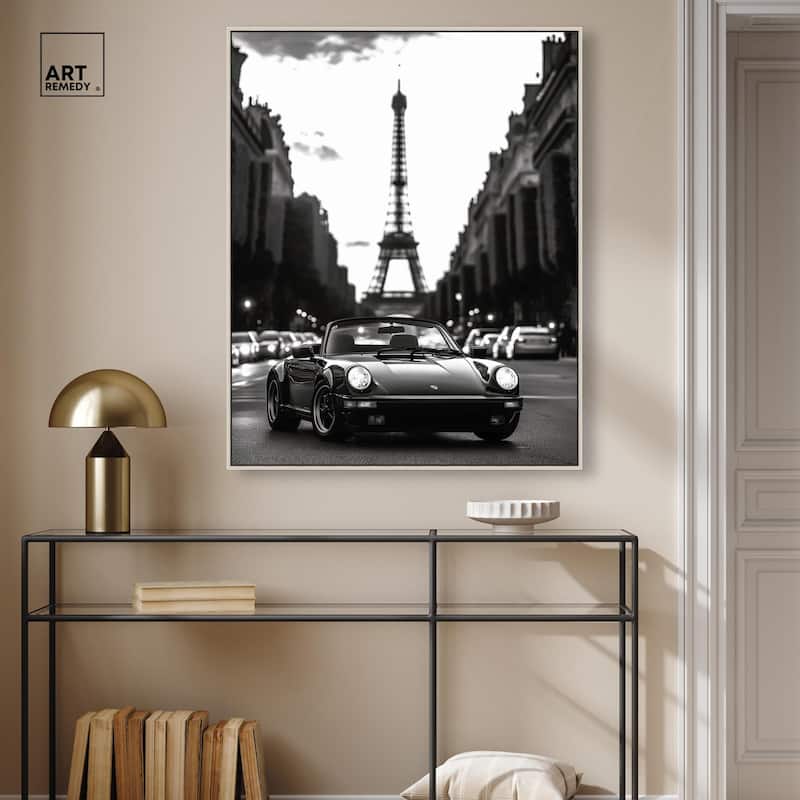 Street Scene with Porsche Canvas by Art Remedy