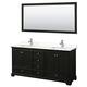 Option Dark Espresso, Chrome Trim, White Quartz Top