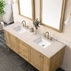 preview thumbnail 21 of 37, James Martin Vanities Laurent 72" Double Vanity, Light Natural Oak