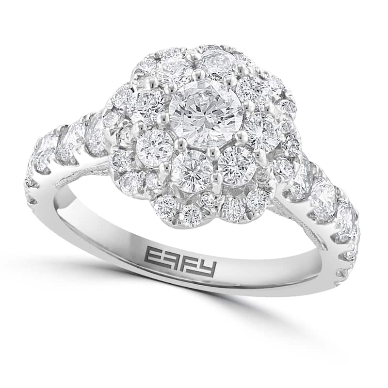 Effy Women's 14K White Gold Diamond Ring