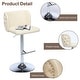 preview thumbnail 46 of 76, Upholstered Adjusatble Swivel Bar Stools Set of 2