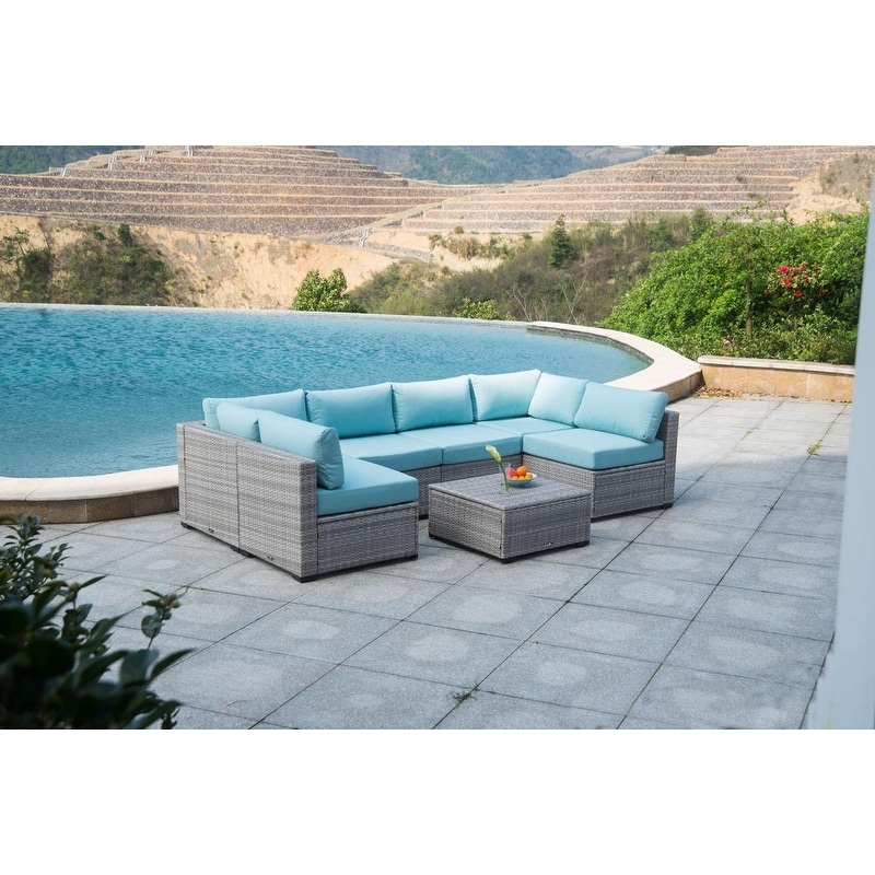 Broyerk 7 hot sale piece sectional
