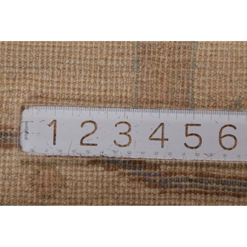 Hand Knotted Oriental 100% Wool Carpet Transitional All-Over Navy Blue & Blues Oushak Area Rug - 11' 11'' X 9' 0''