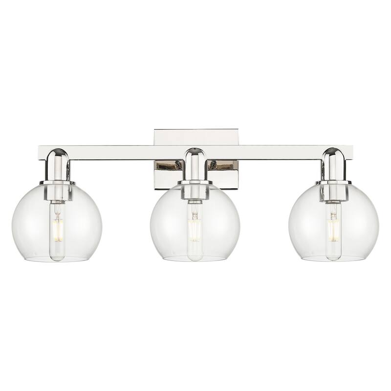 Innovations Lighting 716-3W-10-25 Athens Vanity Athens 3 Light 25" - Polished Nickel / Clear