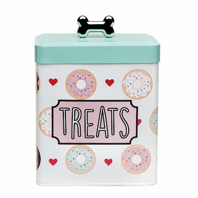 Amici Pet Barkers Dozen Metal Treats Canister - 96 oz.