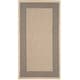preview thumbnail 15 of 133, SAFAVIEH Courtyard Sherrie Border Indoor/ Outdoor Waterproof Patio Backyard Rug 4' x 5'7" - Grey/Cream