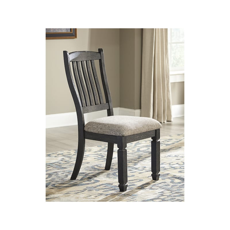 Signature Design by Ashley Tyler Creek Black / Grayish Brown 7-Piece Dining Package