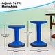 preview thumbnail 34 of 86, Kids Adjustable Height Active Learning Stool for Classroom and Home - 13"D x 13"W x 13.5" - 18.25"H