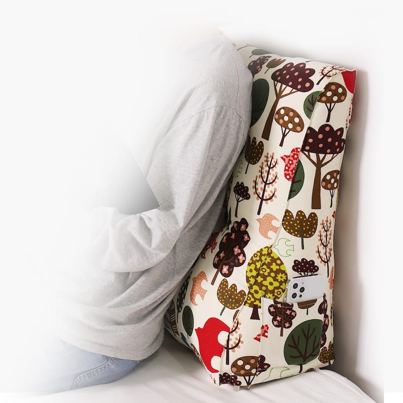 Large Bed Rest Contour Wedge Pillow Reading Back Support Cushion