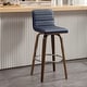 preview thumbnail 110 of 198, 26"/29" Faux Leather Swivel Bar/Counter Stools, Set of 2/3 Single - Blue - Bar Height