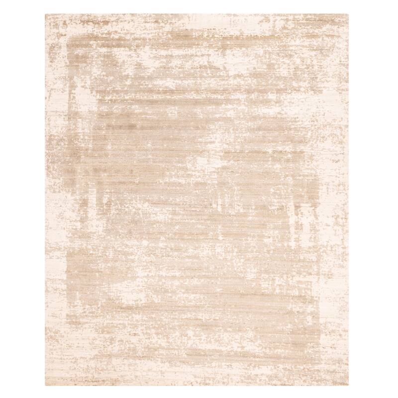 ECARPETGALLERY Hand Loomed Elysian Taupe Rug - 7'11 x 9'11